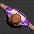 Man With Red Hair Wearing Purple And White T Shirt Purple Shorts And Purple Shoes