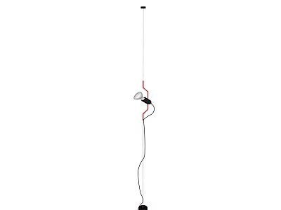 Modern Minimalist Hanging Chandelier With Linear Metal Design And Pendant Light 3d model