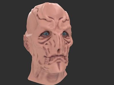 Game And Movie Character 3D Model Featuring Blue Eyes And Detailed Facial Texture 3d model