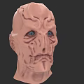Game And Movie Character 3D Model Featuring Blue Eyes And Detailed Facial Texture