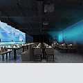 Hotpot Restaurant Interior Featuring Ocean Themed Decor And Comfortable Dining Seats