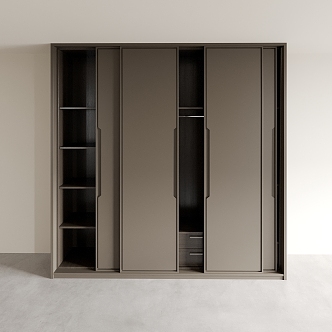 Wardrobe Locker Decorative Cabinet Bookcase Storage Cabinet Side Cabinet Wall Cabinet 3d model