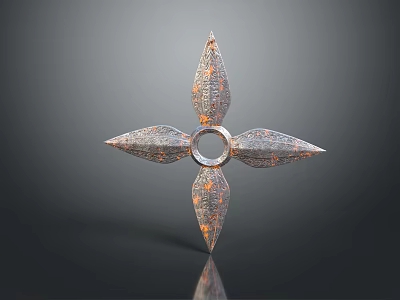 Hidden weapons darts ninja darts ninja weapons ancient weapons cold weapons medieval items 3d model