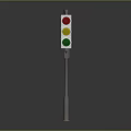Modern Traffic Light Inspired Floor Lamp Furniture With Red Yellow Green Design