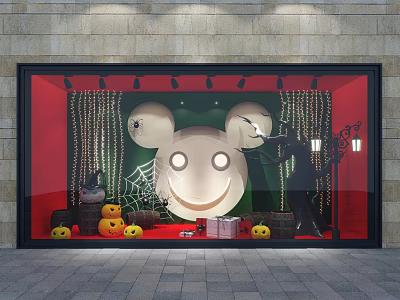 Modern Window Halloween Theme Window 3d model Modern Window Halloween Theme Window 3d model