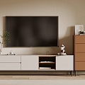 TV Cabinet Side Cabinet 3d model