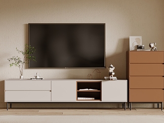 TV Cabinet Side Cabinet 3d model