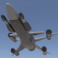 Advanced Futuristic Fighter Jet With Sleek Aerodynamic Body And Multiple Thrusters