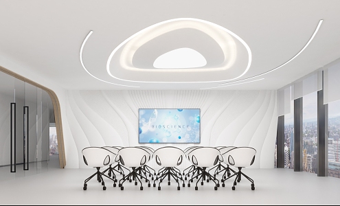 Modern Conference Room Medical Report Hall Large Conference Room 3d model