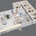 Modern Hospital 3d model