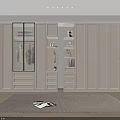 Modern White Wardrobe Interior With Glass Doors Drawers And Storage Design