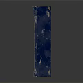 Blue Distressed Vintage Bookcase With Multiple Shelves And Decorative Cabinet Doors