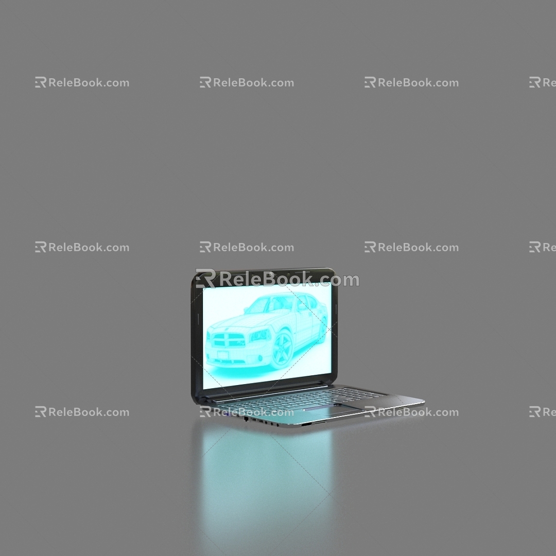 Laptop Ultrabook Laptop Realistic Computer Computer Game Book 3d model