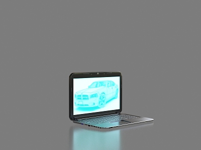 Laptop Ultrabook Laptop Realistic Computer Game Book 3d model