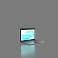 Laptop Ultrabook Laptop Realistic Computer Game Book 3d model