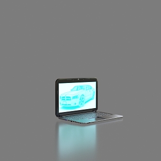 Laptop Ultrabook Laptop Realistic Computer Game Book 3d model