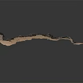 Natural Rock Formation With Rough Surface Texture And Brown Gray Color Tones