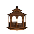 Jane Ou Pavilion three-story octagonal pavilion ancient building 3d model