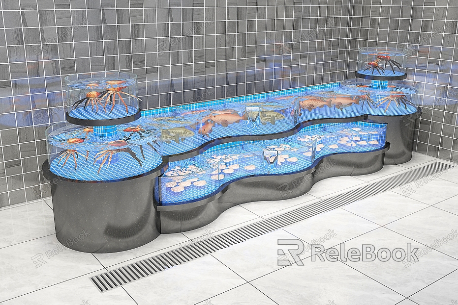 Modern Seafood Pond Zhu Effect National Chart model