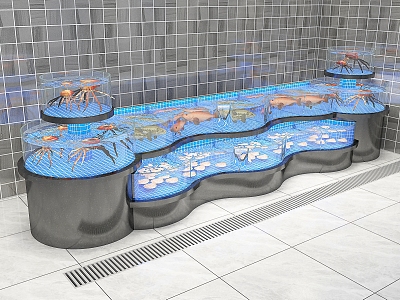 Modern Seafood Pond Zhu Effect National Chart model