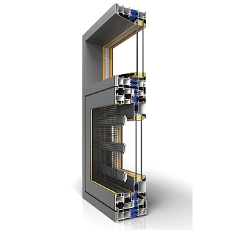 Modern door and window sample angle 3d model