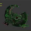 Modern fighter sci-fighter sci-fighter space fighter 3d model