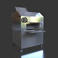 Commercial Stainless Steel Kitchen Appliance Slicing Machine Mobile With Wheels And Platform