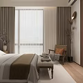 Modern Bedroom Interior Design With Wooden Accents Bed Bench And Wall Art
