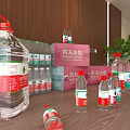 Nongfu Spring Bottled Water Display With Various Sizes And Carton Packaging