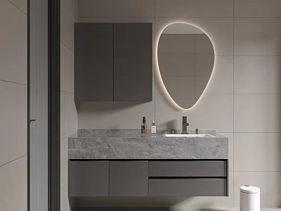 Modern bathroom cabinet 3d model