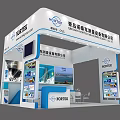NORITEX Exhibition Booth With Modern Design Display Screens And Equipment Showcases