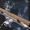 Vertical milling machine Milling machine 3d model