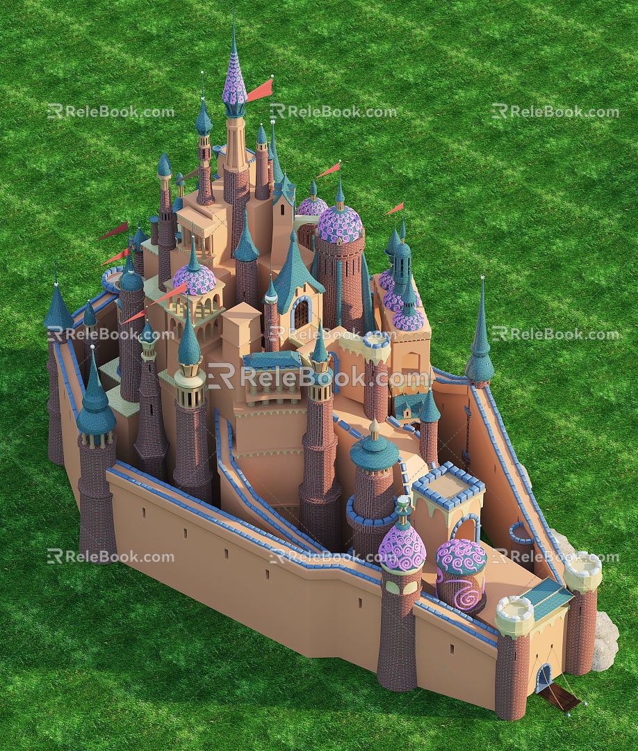 Disney Castle European Castle 3d model