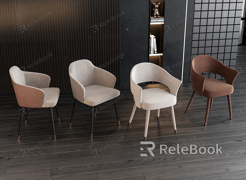 Modern dining chair combination model