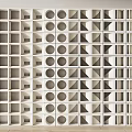 Modern partition cement partition 3d model