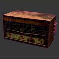 Vintage Desktop Computer With Wooden Case Retro Control Panel And Mechanical Components
