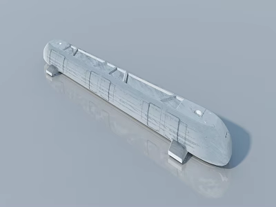 Modern Swing Door Metal Structure With Smooth Surface And 3D Model Design 3d model