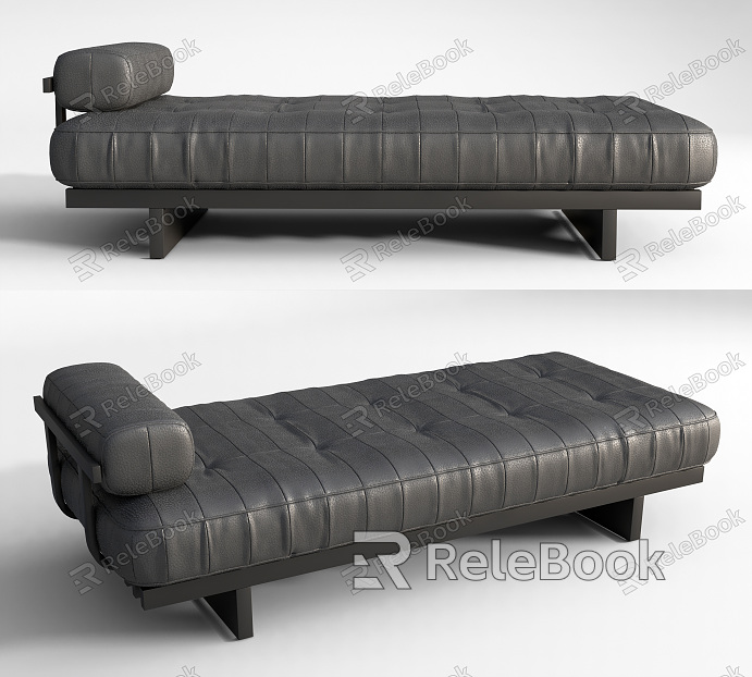 Modern Sofa Stool Leather Sofa Stool Chaise model