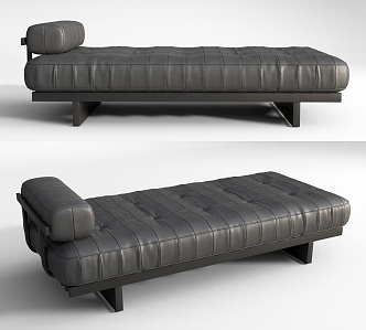 Modern Sofa Stool Leather Sofa Stool Chaise 3d model