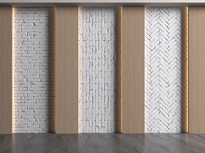 Wall panel background wall 3d model