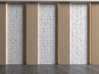 Wall panel background wall 3d model