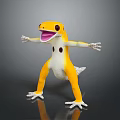 Lizard Anime Lizard Chameleon Cartoon Lizard Reptile Cold Blooded Animal Reptile Class 3d model