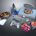 Modern Game Machine Game Disc Home Game Machine Nintendo Game Machine Old Game Machine Old Game Machine 3d model