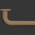 Brass Door Handle With Modern Sleek Design And Polished Finish For Home