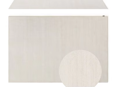 Modern Square Carpet With Neutral Textured Surface For Living Room Decor 3d model
