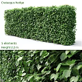 Decorative Greenery Plant Arrangement With 5 Elements Height 2.2m And Lush Leaves