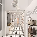 C+VINTAGE Luxury Couture Store with Chanel Logo Display Windows and Fashion Items