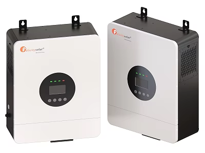 FusionSolar Kitchen Appliances With White Black Design Digital Display And Control Panel 3d model