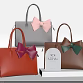 Fashionable Handbags In Various Colors With Bowknots And New Arrival Tag