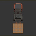 Modern Forklift Pallet Truck 3d model